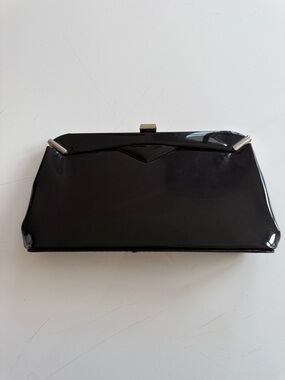 Markay Bags Black Patent Leather Women's Clutch Bag vintage EUC
